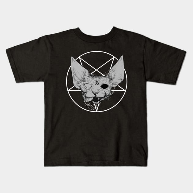 Sphynx Kids T-Shirt by stcrbcn